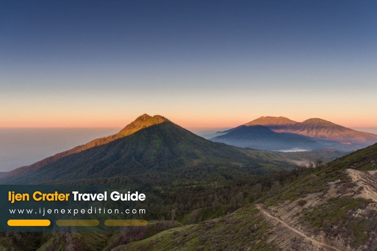 Ijen Crater Travel Guide 2026 sunrise view over the turquoise crater lake in East Java