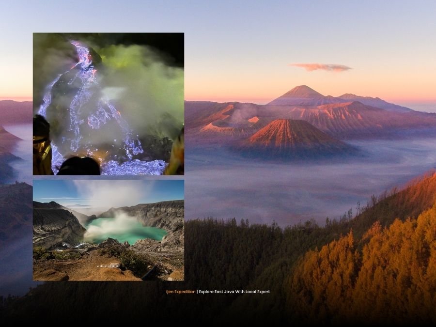 Multi-day volcano journey combining Mount Bromo and Ijen Crater