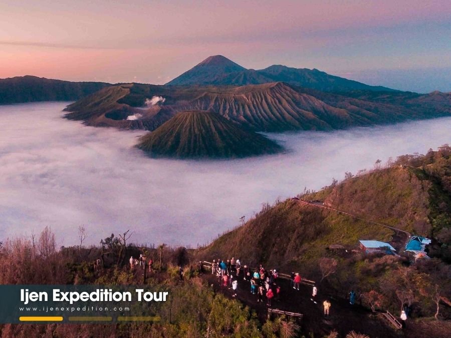 Mount Bromo sunrise view during Bromo Ijen Tour 3 Days 2 Nights from Surabaya